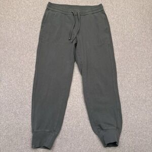 Barefoot Dreams Brushed Jersey Jogger Womens Small Green Cozychic Beach Preppy